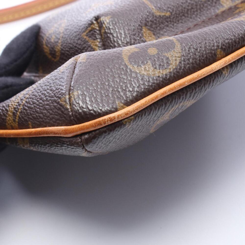 LOUIS VUITTON Authentic Brown Monogram Leather Pouch - Picture 6 of 7